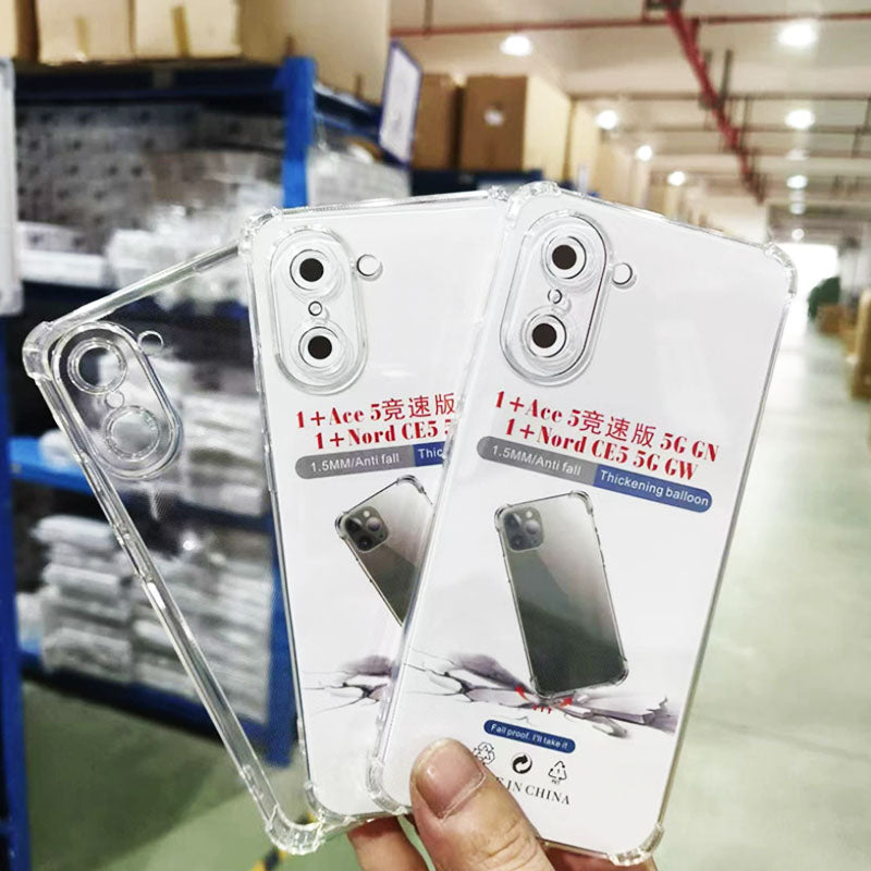Factory Price Anti-Drop TPU Protective Case for OnePlus Ace6 Ace5 Pro 13R Nord CE5 Transparent Phone Cover Lens Protection