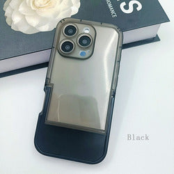 Wholesale Sports TPU Phone Case for iPhone 17 Pro Max 16 15 14 Pro Max Foldable Kickstand Mobile Cover Candy Color Transparent