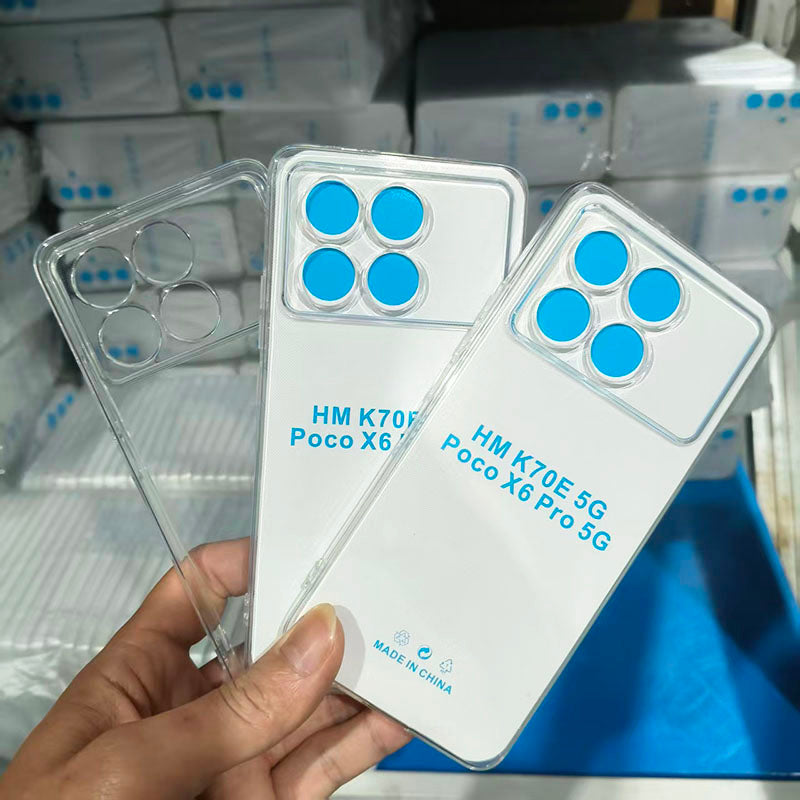 For Redmi K80 Pro K70 Pro Soft TPU Phone Case Clear Mobile Phone Cover for Xiaomi Poco F7Pro F6Pro High Quality Phone Accessory