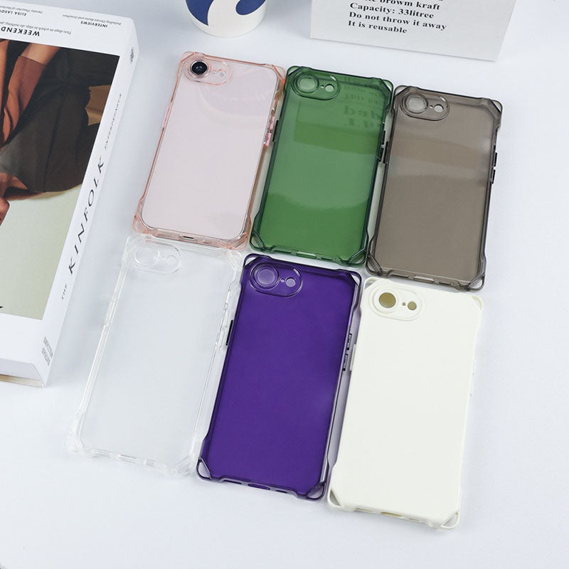 Crystal Clear Shockproof Transparent Soft TPU Phone Cover for iPhone 16E Mobile Phone Cases 16 Promax 16Plus