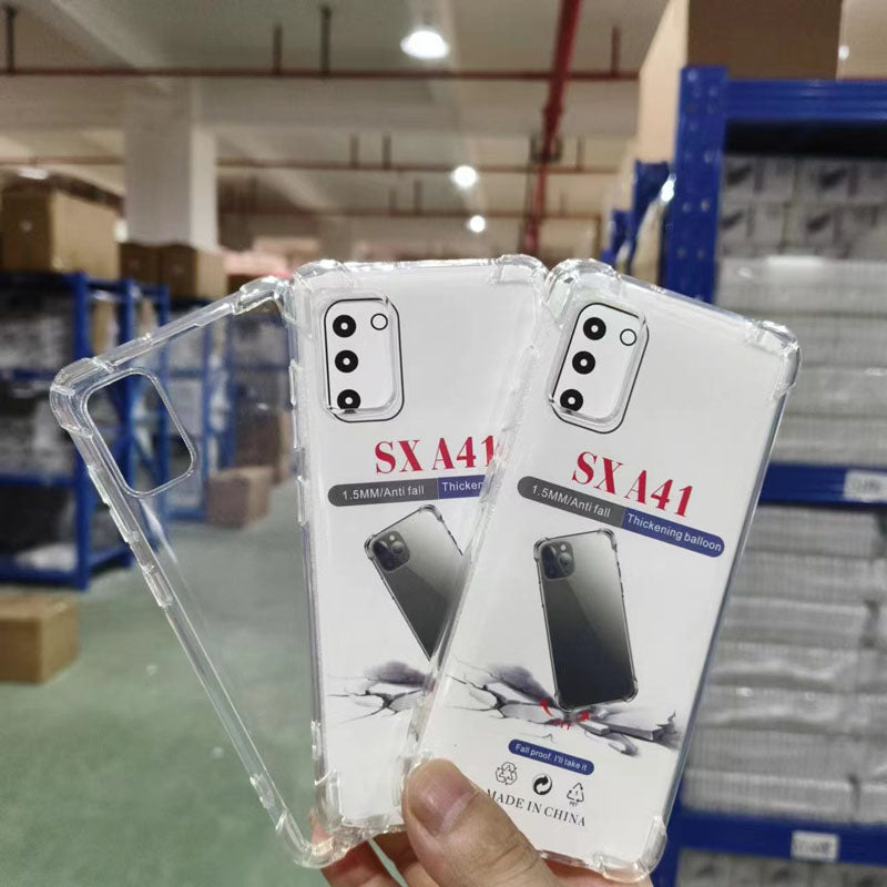 Four Corner Anti-Fall Transparent Soft TPU Phone Cover Shell for Samsung A40 A41 A42 A54 A55 A56 Mobile Phone Cases