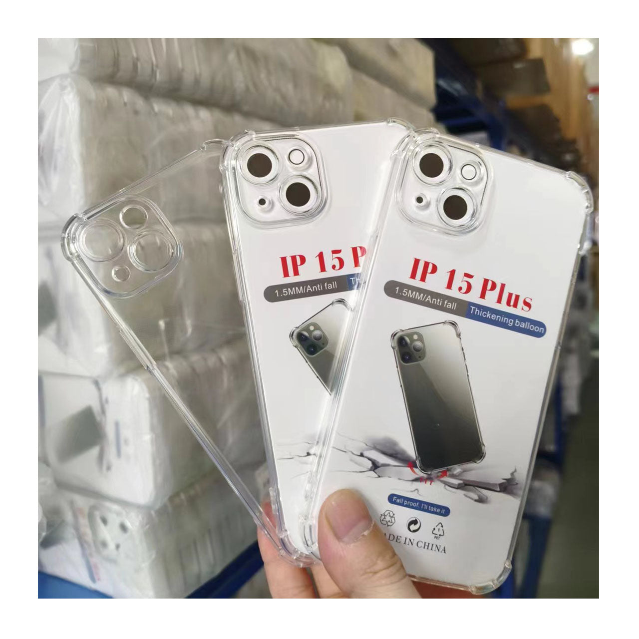 Factory Wholesale Phone Case for iPhone 15 Pro Max Transparent Shockproof Phone Case for iPhone 15 16 17 Series