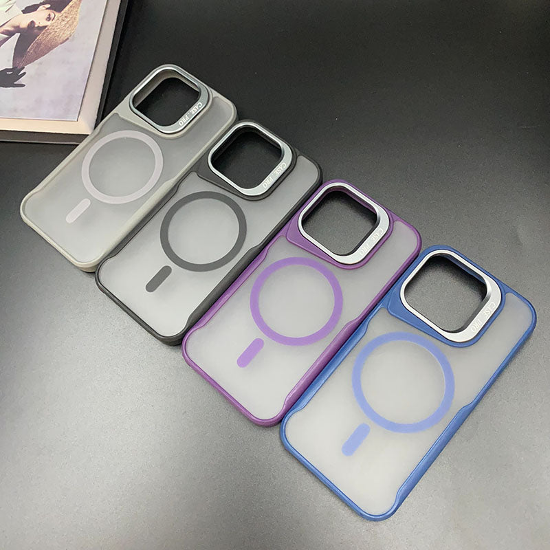 Factory Supply Phone Cover Wireless Charge Magnetic Ring for iPhone 17 16 15 14 13 New Series Shockproof Lens Holder Phone Case