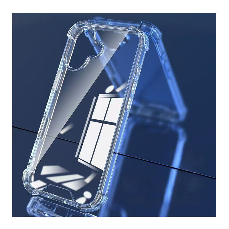 For iPhone 17 Pro Max 16 Pro Max Crystal Clear Phone Cases 2in1 PC TPU Shockproof Hard Back Acrylic Anti-yellow Phone Cover