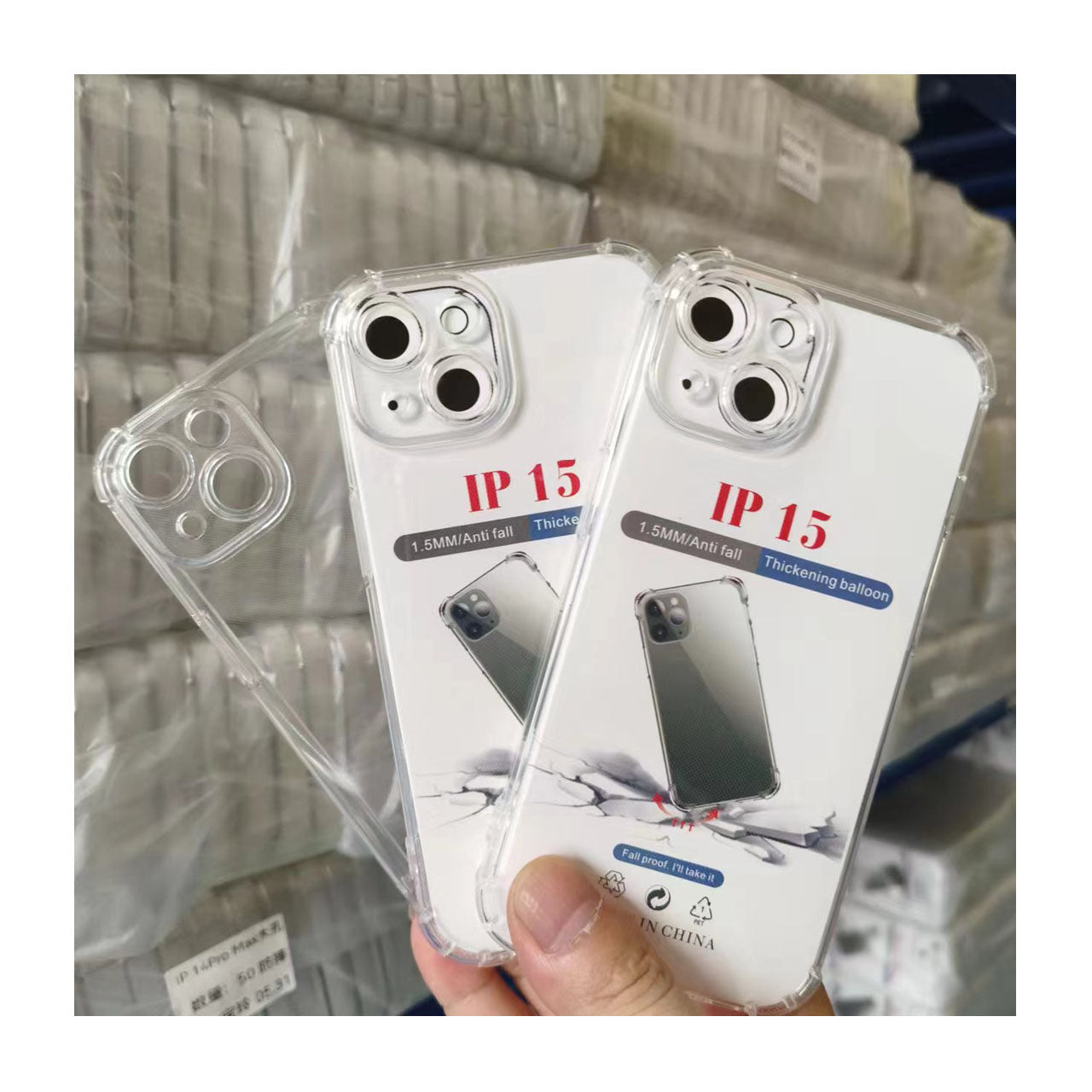 Factory Wholesale Phone Case for iPhone 15 Pro Max Transparent Shockproof Phone Case for iPhone 15 16 17 Series