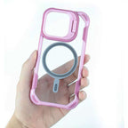 Luxury Armor Shockproof Magnetic Ring Lens Holder Stand Phone Case for iPhone 17 16 15 14 Pro Max 17 Air Magnet Cover Clear