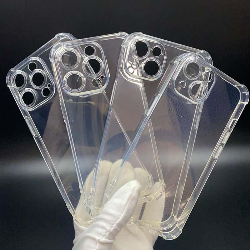 New Portable Phone Case for IPhone14 15 16 17 Modern Multifunctional Simple Shockproof Soft Transparent Clear Phone Case