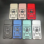 For iPhone 17 Pro 17Promax 17Air Armor Case Magnetic Lens Protector Mobile Phone Case With Ring Holder for iPhone 16 15 ProMax