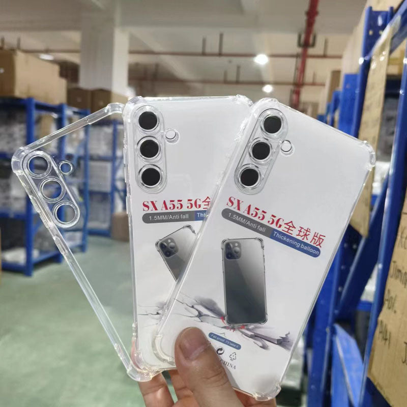 Durable Shockproof Phone Case for Samsung A50/A51/M40S/A52/A52S/A53/A54/A55/A56 Transparent Mobile Phone Cover Anti-fall Shell