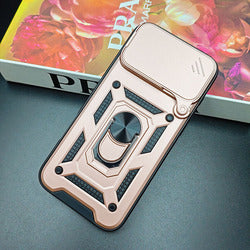 For iPhone 17 Pro 17Promax 17Air Armor Case Magnetic Lens Protector Mobile Phone Case With Ring Holder for iPhone 16 15 ProMax