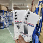 Four Corner Anti-Fall Transparent Soft TPU Phone Cover Shell for Samsung A40 A41 A42 A54 A55 A56 Mobile Phone Cases