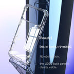 For iPhone 17 Pro Max 16 Pro Max Crystal Clear Phone Cases 2in1 PC TPU Shockproof Hard Back Acrylic Anti-yellow Phone Cover